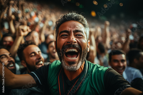 Moroccan football fans celebrating a victory  © fotogurmespb