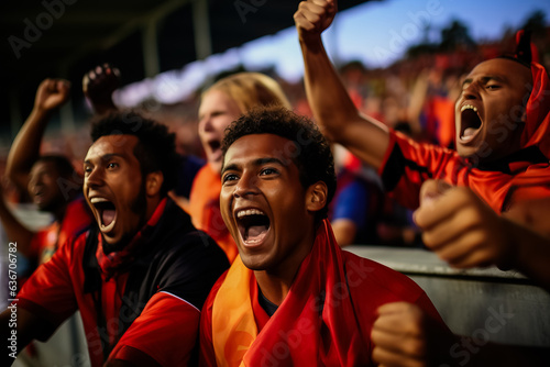 New Caledonian football fans celebrating a victory  © fotogurmespb
