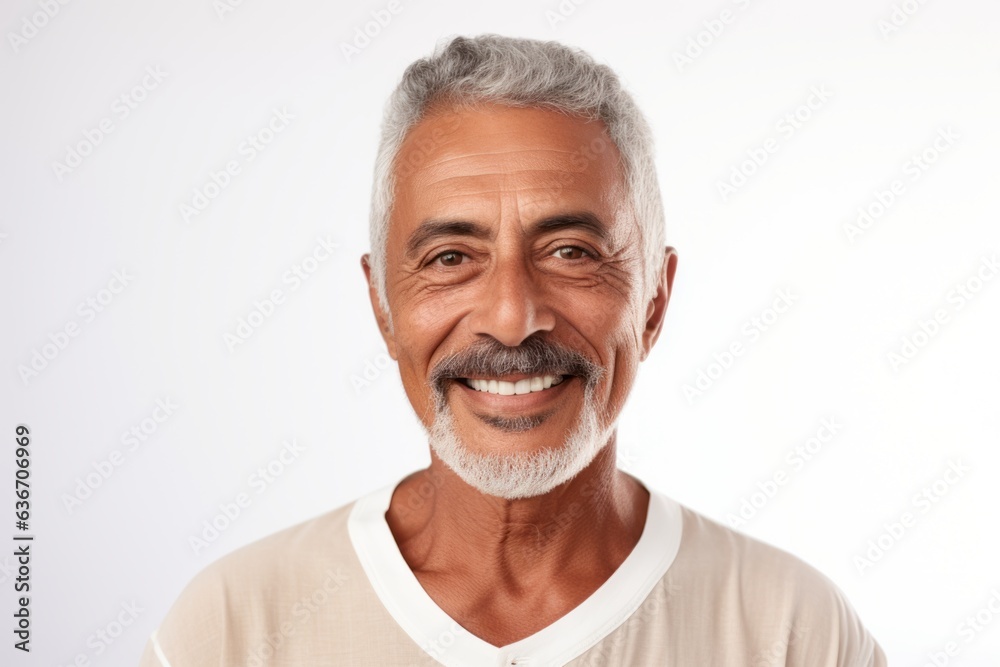 Portrait of smiling senior man looking at camera isolated over white background Portrait of smiling senior man looking at camera isolated over white background