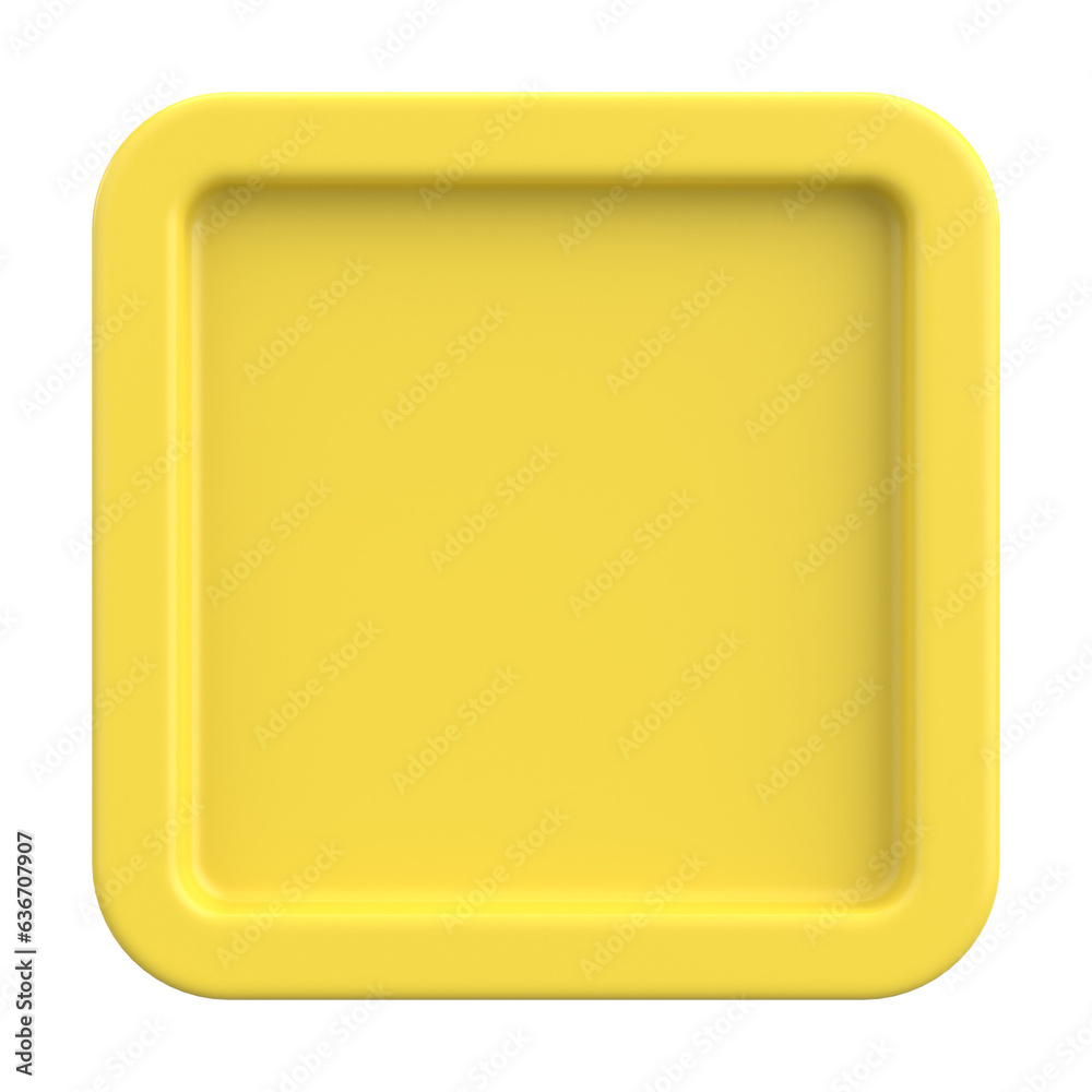 3D button. Empty button. 3D illustration. 3D button. Empty button. 3D illustration.
