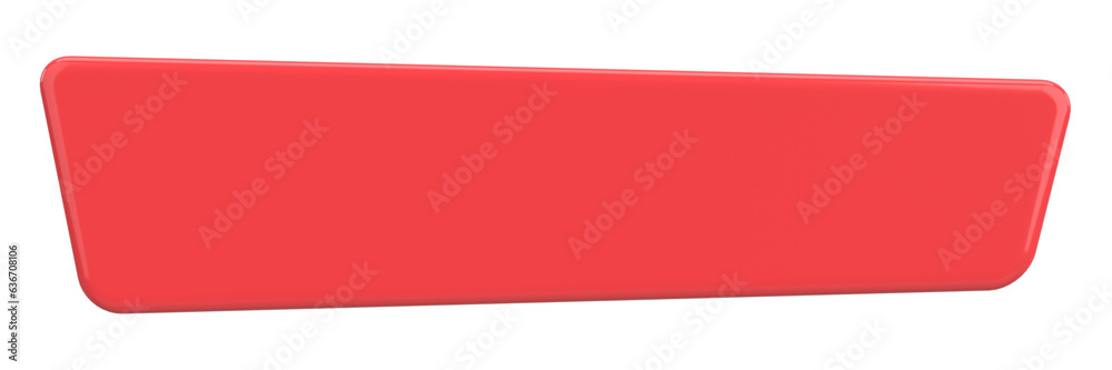 3D button. Empty button. 3D illustration.