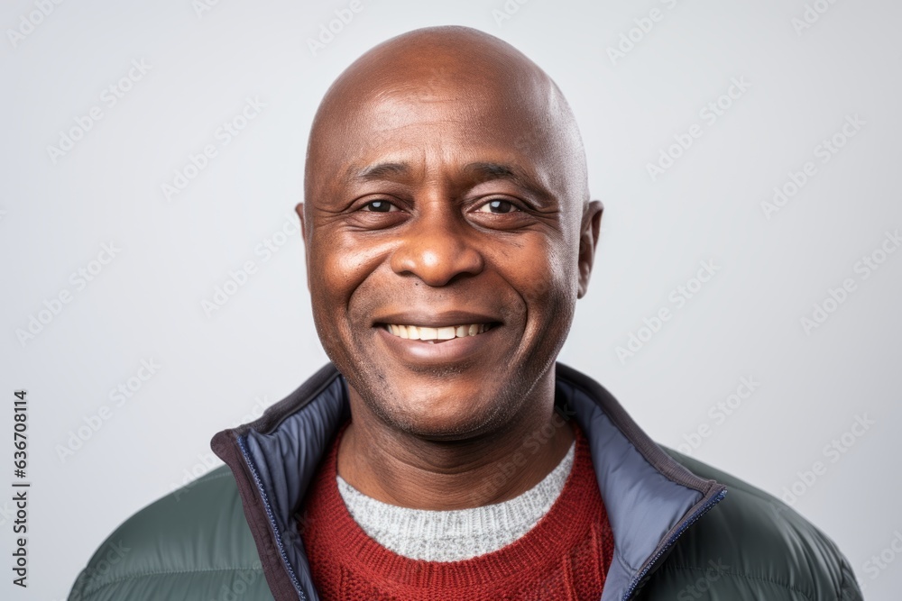 Portrait of a happy african american man smiling against white background Portrait of a happy african american man smiling against white background