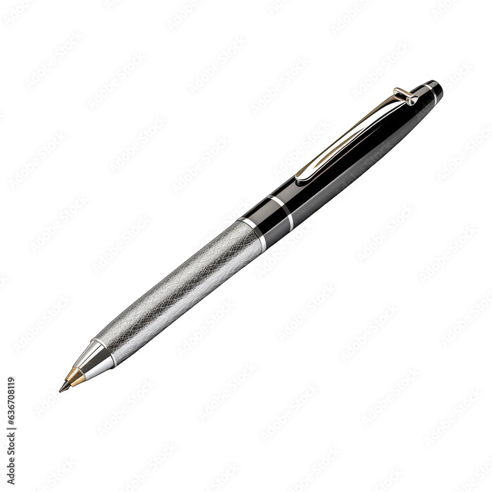 Premium pen, isolated on white transparent background, png, side view Premium pen, isolated on white transparent background, png, side view