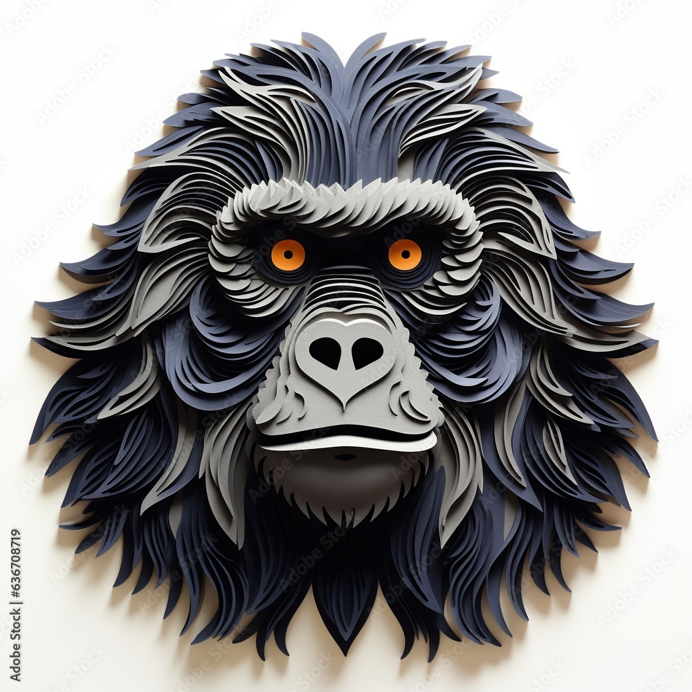 Fototapeta premium head of gorilla face