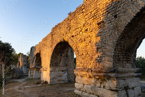 Aqueduc Romain de Barbegal at sunset