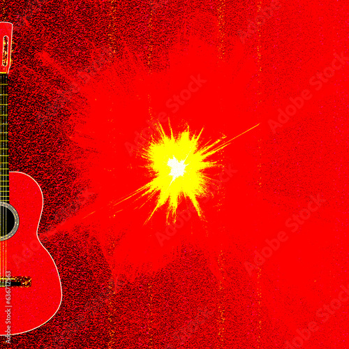 Spanish Acoustic Guitar Abstract