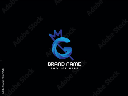 g modern letter logo design