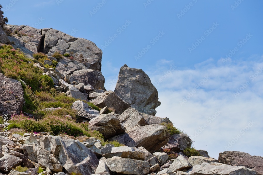 rocks on the mountain