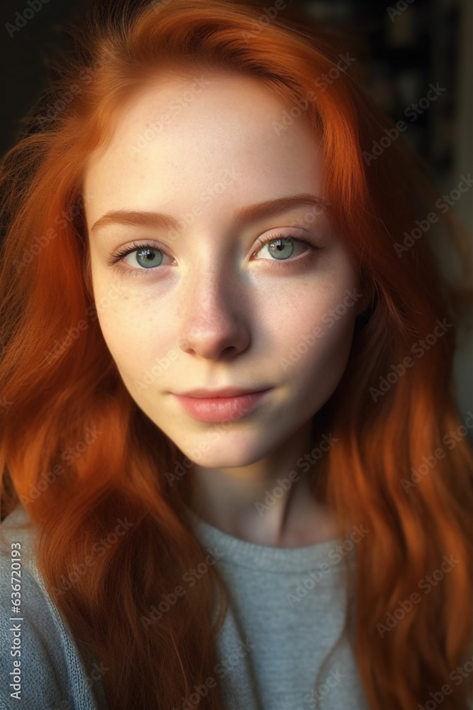 Closeup portrait of beautiful and clean woman Closeup portrait of beautiful and clean woman