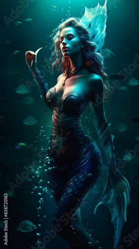 beautiful woman in the water © lichaoshu