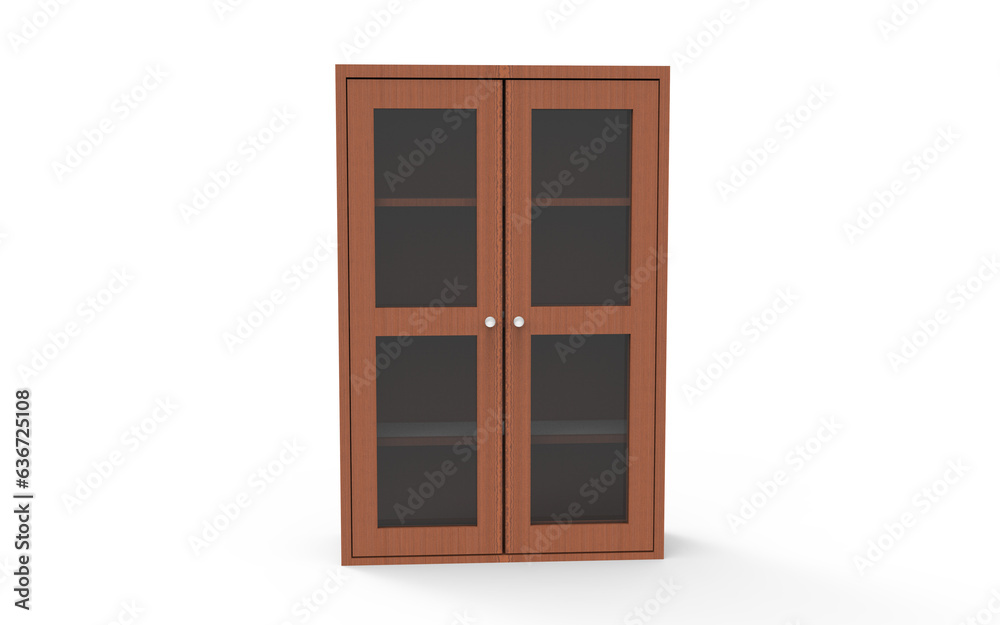 Obraz premium wooden furniture isolated on white background