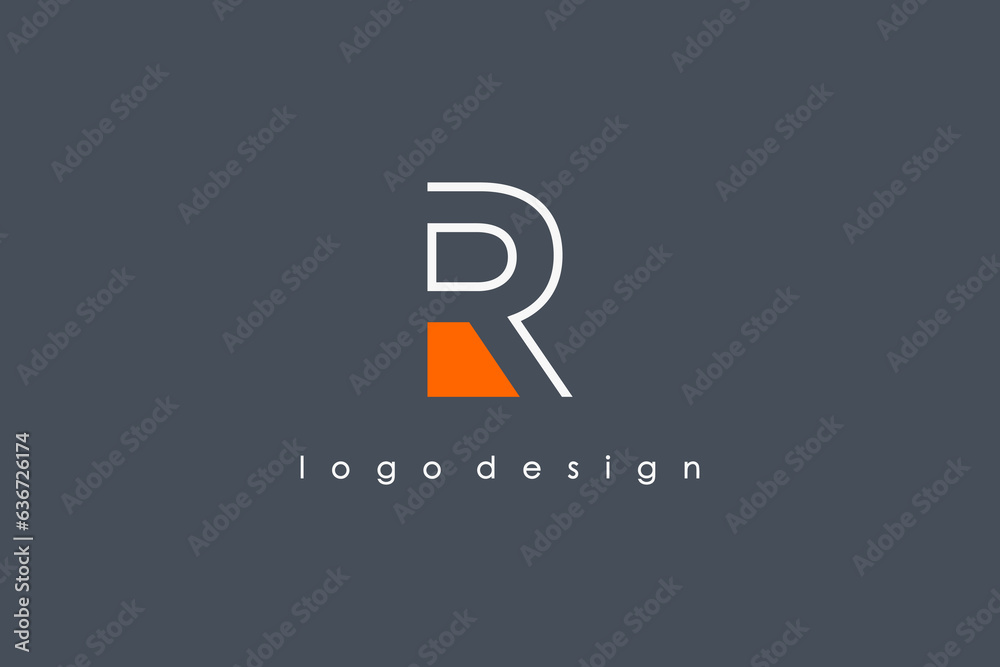Simple Initial Letter R Logo. White Linear Style R Letter with Red Shape isolated on Dark Background. Usable for Business, Technology and Branding Logos. Flat Vector Logo Design Template Element. Simple Initial Letter R Logo. White Linear Style R Letter with Red Shape isolated on Dark Background. Usable for Business, Technology and Branding Logos. Flat Vector Logo Design Template Element.