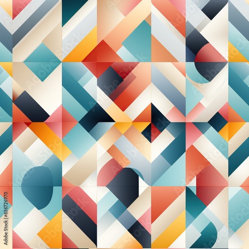 Seamless Abstract Pattern with Geometric Triangles