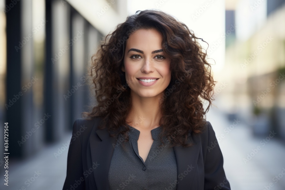 Portrait of a beautiful young business woman smiling in urban background. Portrait of a beautiful young business woman smiling in urban background.