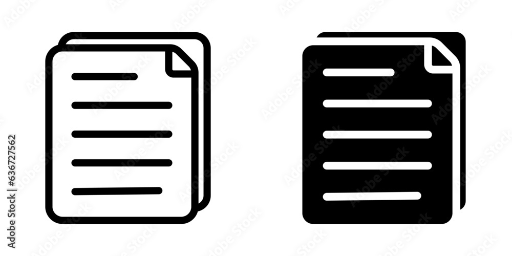 Document icon. sign for mobile concept and web design. vector illustration Document icon. sign for mobile concept and web design. vector illustration