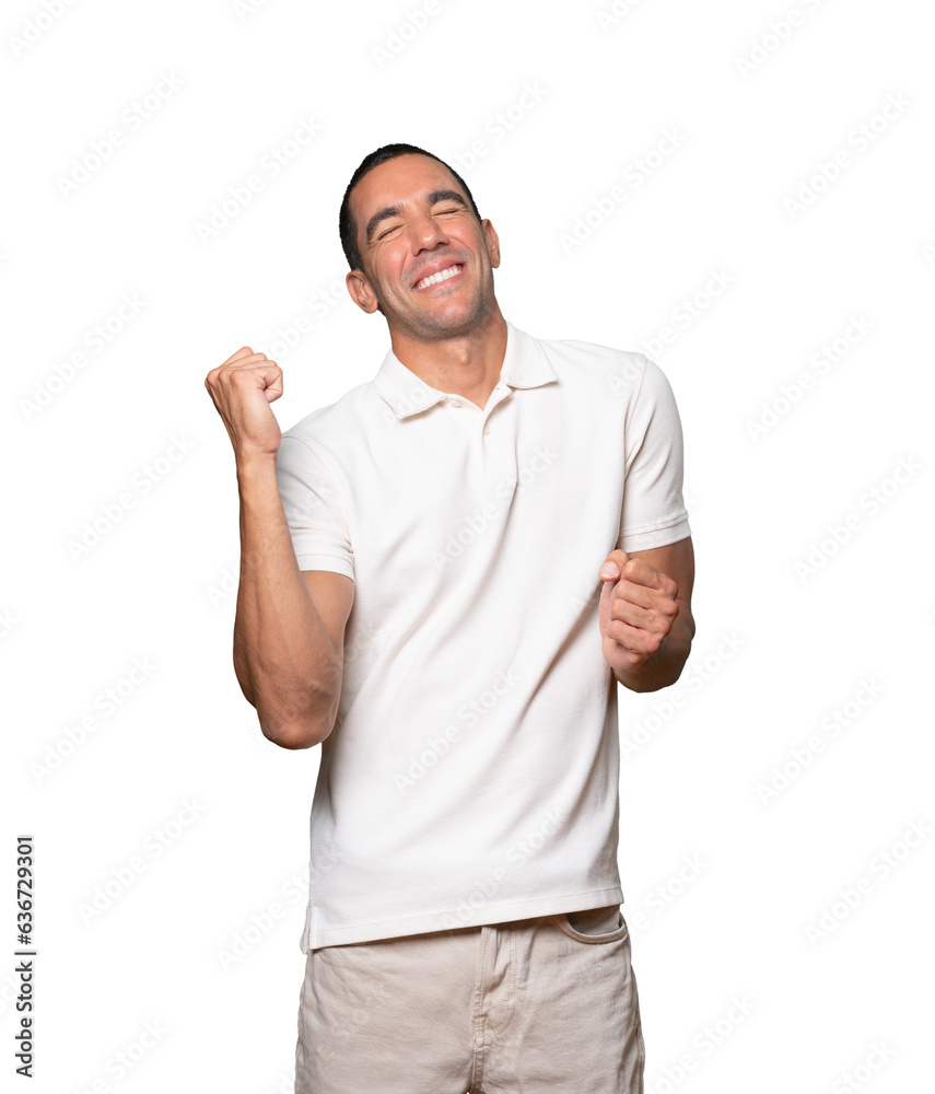 Happy young man having fun Happy young man having fun