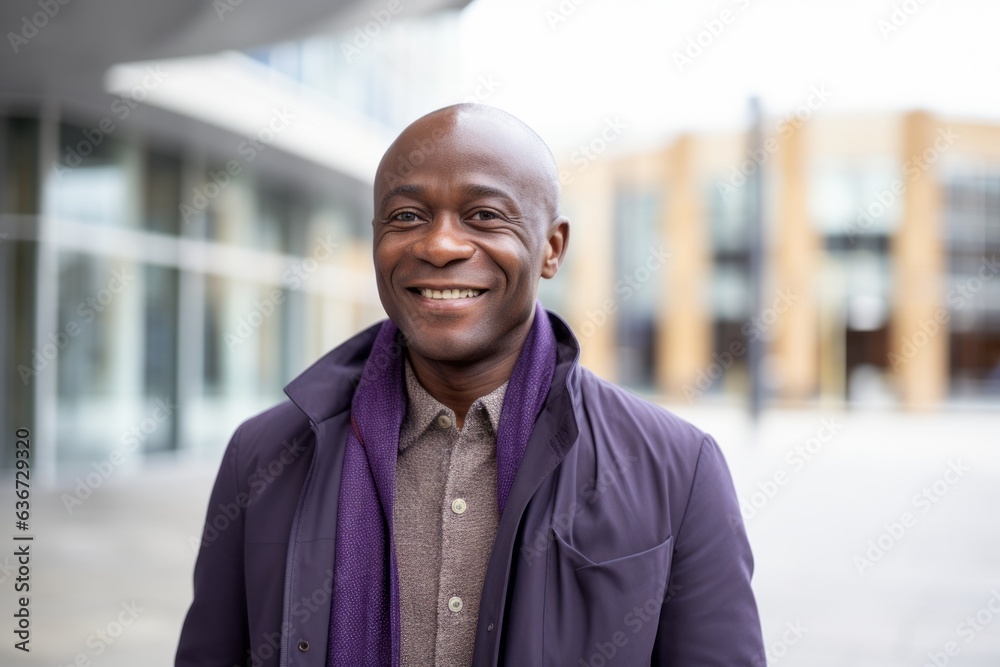 Portrait of a smiling african american man in the city Portrait of a smiling african american man in the city
