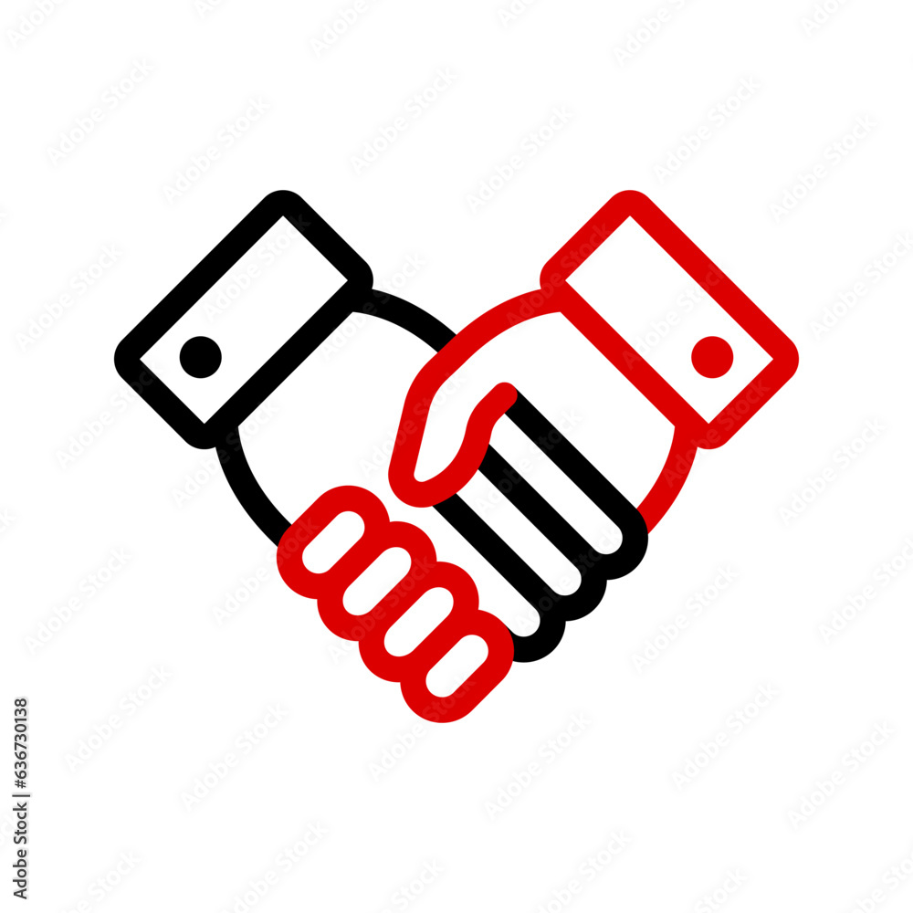 Handshake icon. Deal sign for mobile concept and web design. vector illustration Handshake icon. Deal sign for mobile concept and web design. vector illustration