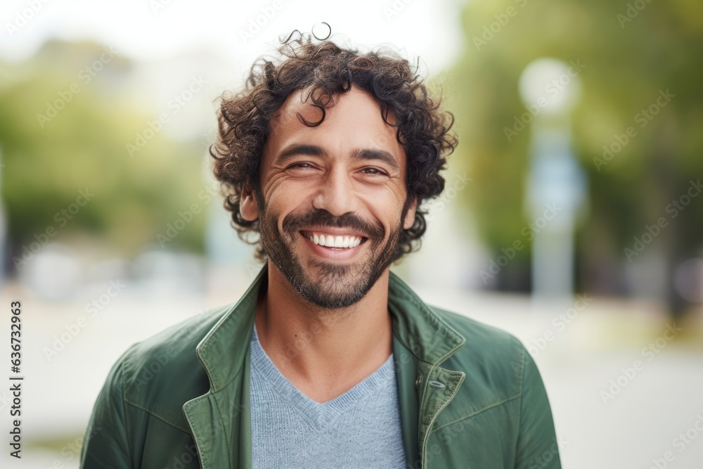 Portrait of a Brazilian man in his 30s in a white background wearing a chic cardigan Portrait of a Brazilian man in his 30s in a white background wearing a chic cardigan