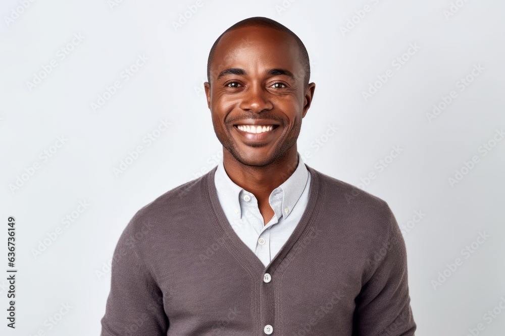 Portrait of a smiling young african american man looking at camera Portrait of a smiling young african american man looking at camera
