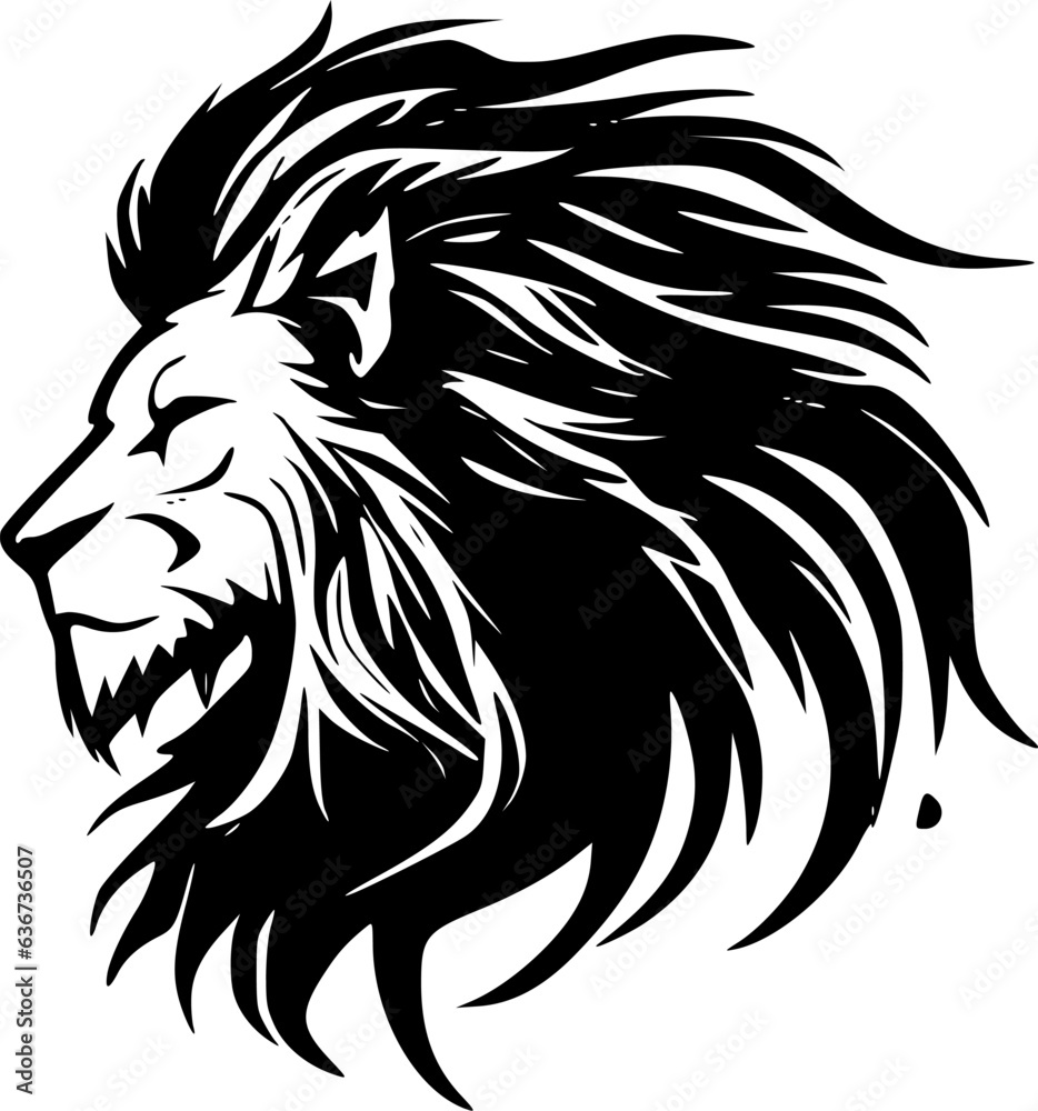 Lion | Minimalist and Simple Silhouette - Vector illustration Lion | Minimalist and Simple Silhouette - Vector illustration