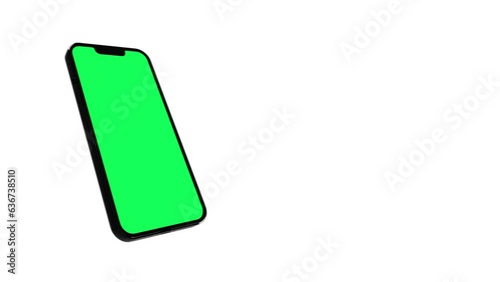 Wallpaper Mural smartphone with green screen isolated on black background  presentation mockup Torontodigital.ca