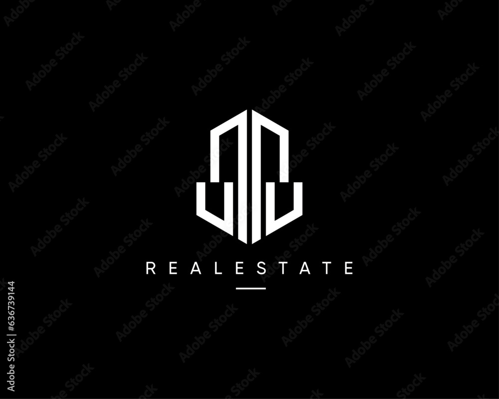 Real estate logo design concept. Building construction, cityscape, architecture, planning and structure vector design symbol.