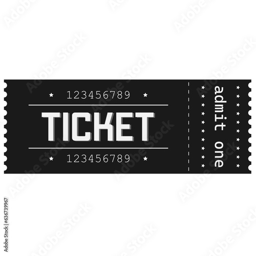 Ticket templates. Cinema ticket. retro ticket. Vector illustration