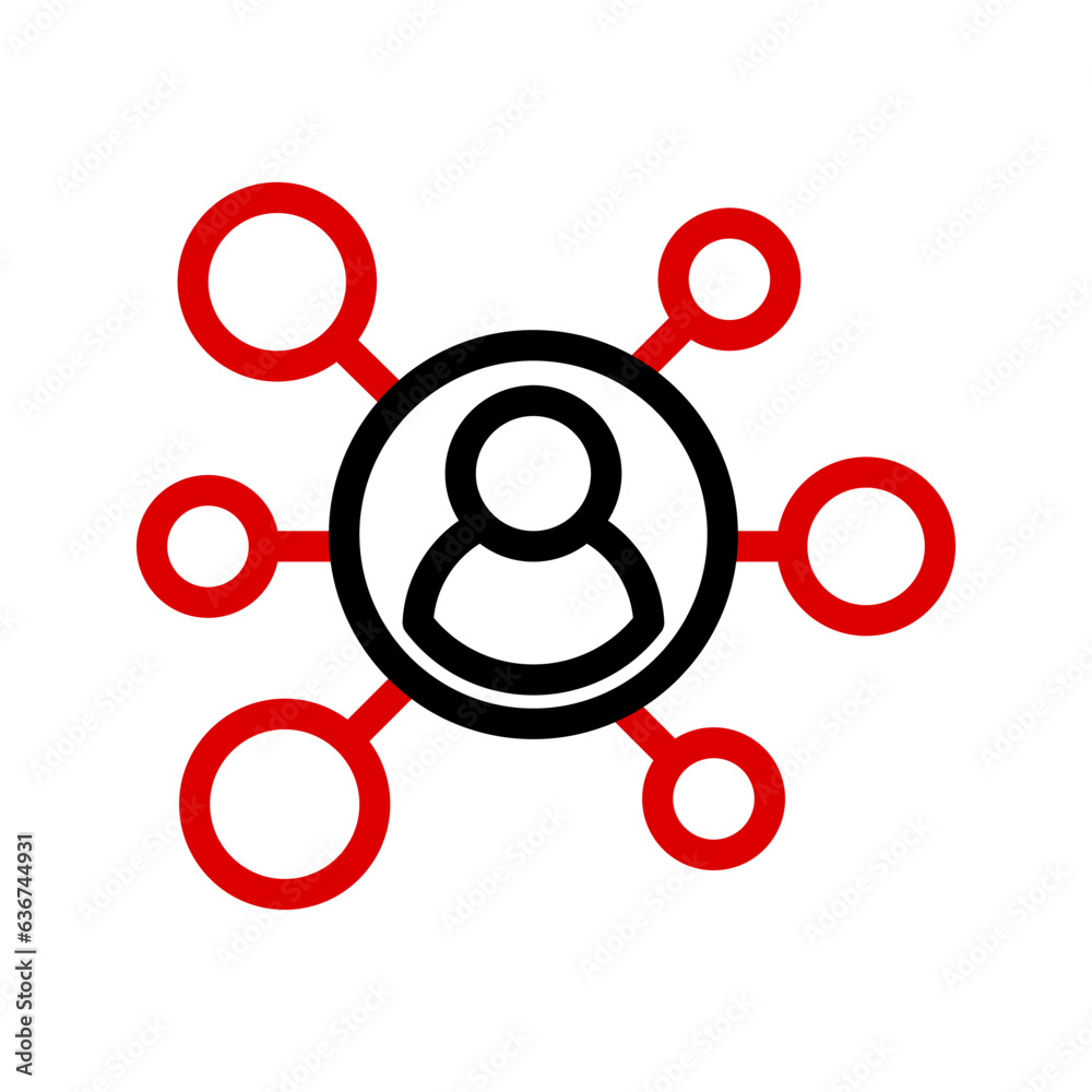 People network icon. Connection sign for mobile concept and web design. vector illustration People network icon. Connection sign for mobile concept and web design. vector illustration