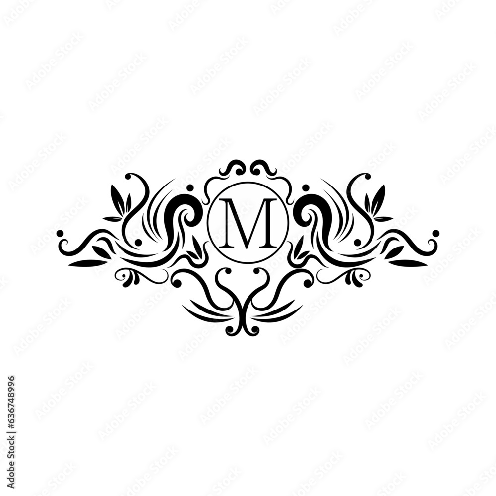 Elegant Premium Design logo Alphabet M