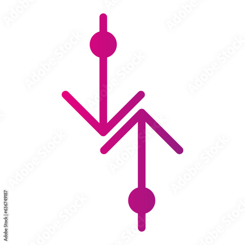 Icon Arrow is an image that shows direction or orientation. This is very helpful in guiding users or making navigation easier on apps and websites.
