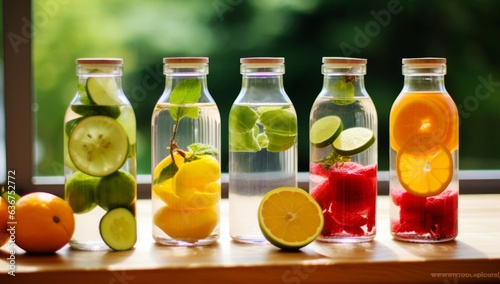 Infused water with fruit