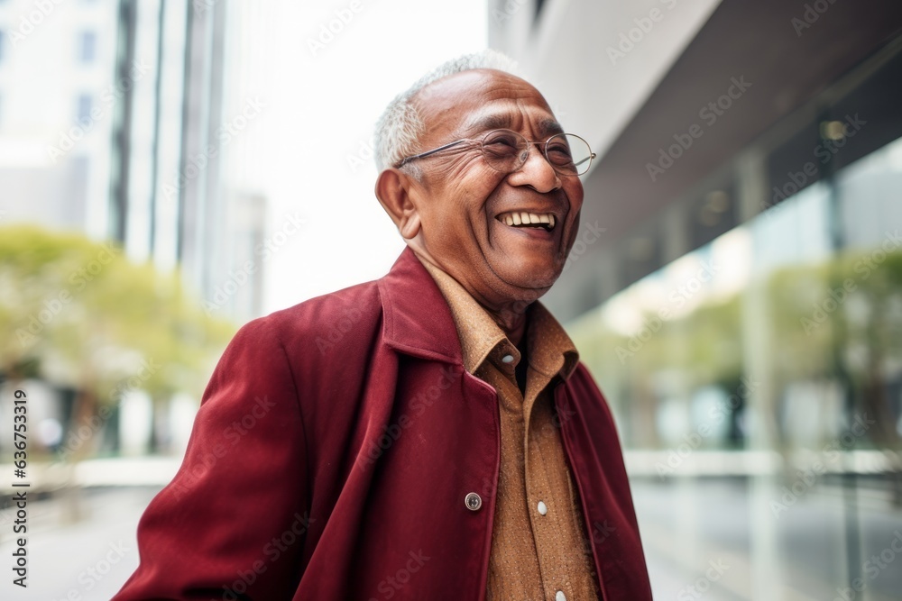 Portrait of happy senior man laughing outside in the city. Senior people lifestyle concept. Portrait of happy senior man laughing outside in the city. Senior people lifestyle concept.