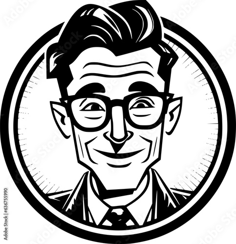 Teacher | Minimalist and Simple Silhouette - Vector illustration