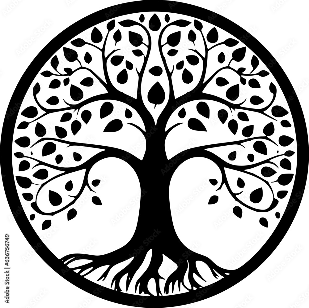 Tree - High Quality Vector Logo - Vector illustration ideal for T-shirt graphic