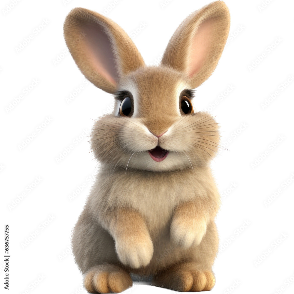 Obraz premium Cute rabbit.