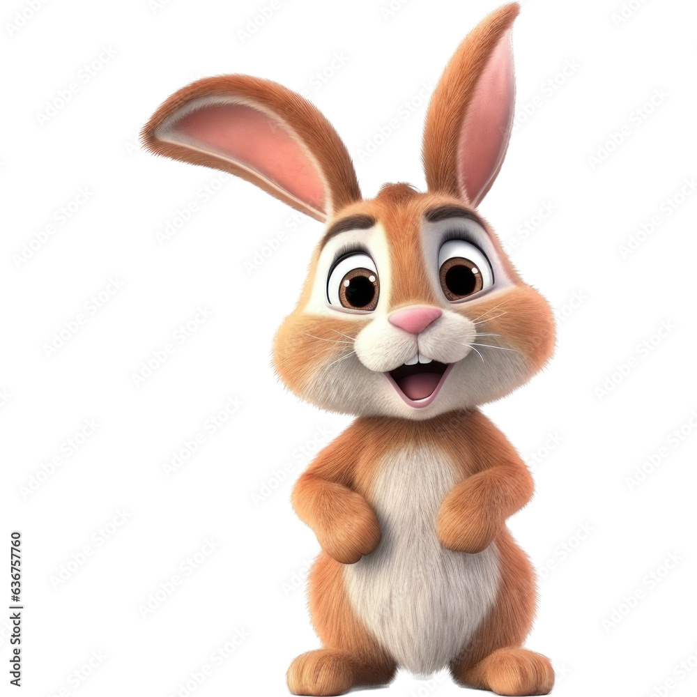 Obraz premium Cute rabbit.