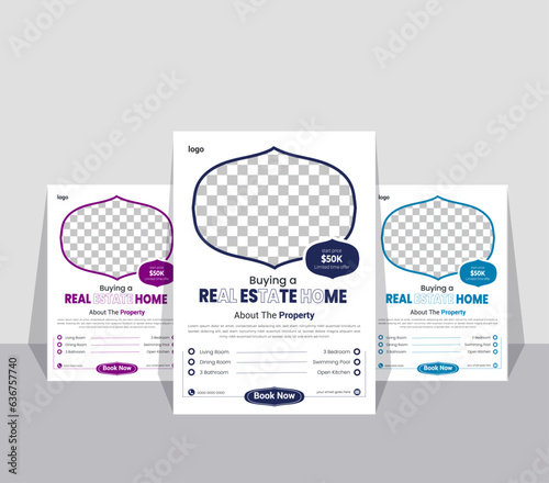 This Is a Real Estate Home Flyer Design Template.  