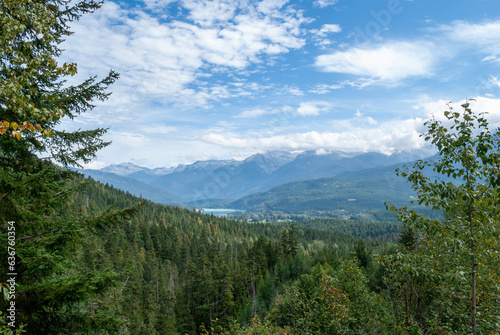Stunning mountain and alpine vistas on Whistler and Blackcomb mountains. Part of Garibaldi Provincial Park in British Columbia Canada © Doug