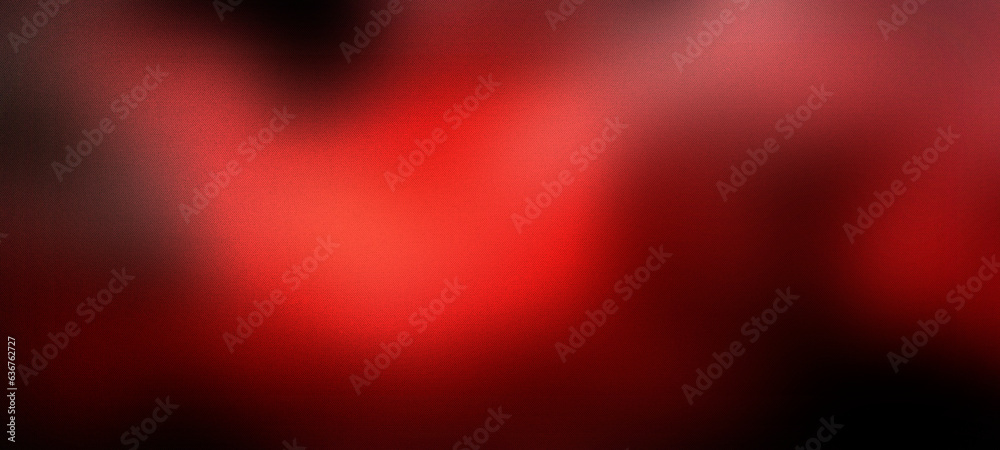 Red black glow blurred abstract gradient on dark grainy background, glowing light, large banner size Red black glow blurred abstract gradient on dark grainy background, glowing light, large banner size