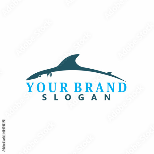 Shark Logo Vector Design Template  Silhouette Shark Logo  Illustration Stock Vector