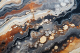 an abstract marble surface, in the style of fluid landscapes, raw metallicity, aerial view, varying wood grains, light black and black, mystic mechanisms, 