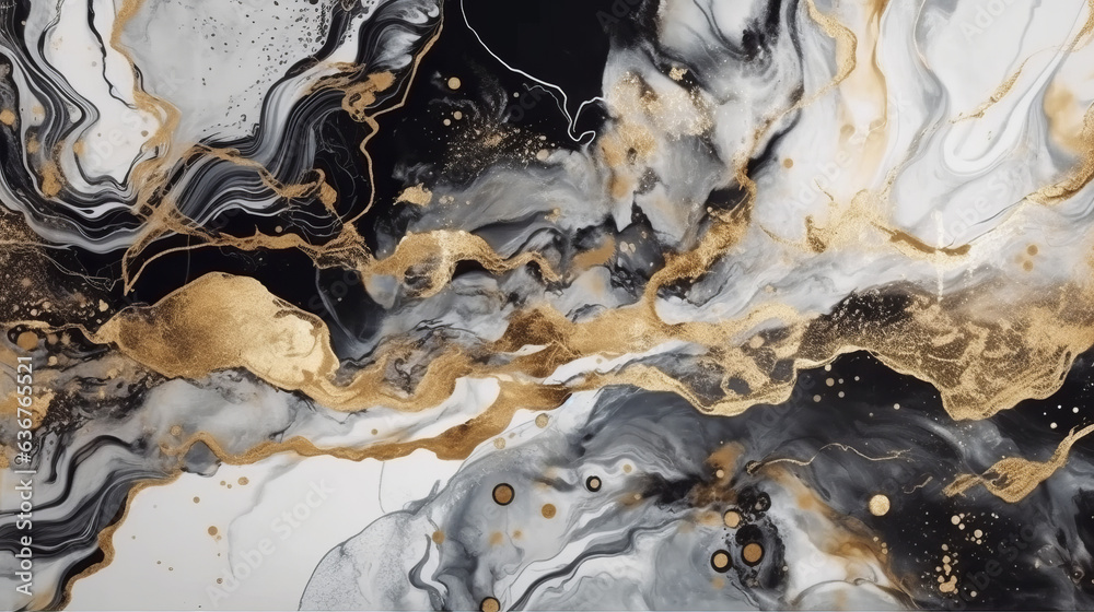 Abstract luxury background with metal surface with gold paint. Generative AI Abstract luxury background with metal surface with gold paint. Generative AI