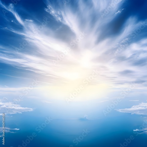 Sky travel background realistic illustration, trip to vacation