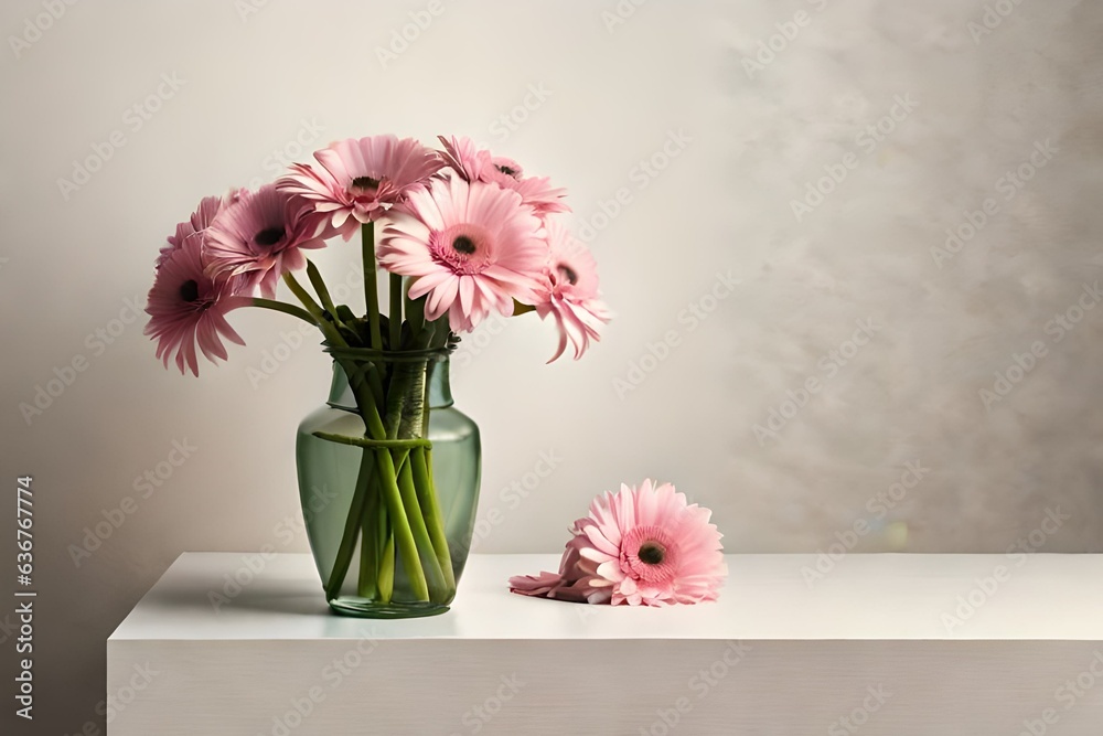 custom made wallpaper toronto digitalflower in vase generated AI