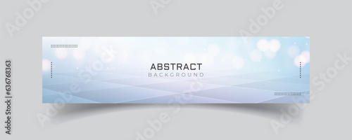Linkedin banner abstract shiny background