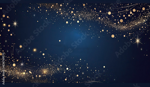 blue Christmas festive background