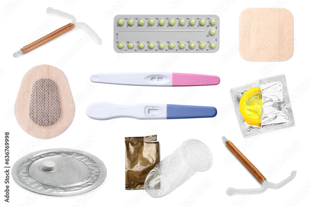Oral contraceptives, patches, condoms, intrauterine devices and