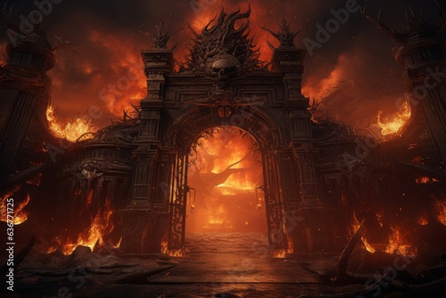 entering the fiery abyss of hell's gate, Generative AI