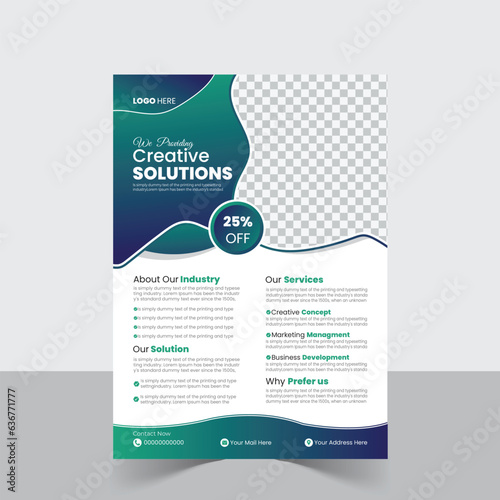 a bundle of 1 templates of different colors flyer template, modern business flyer design template, abstract business flyer and creative design, IT company flyer and editable vector template